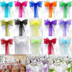 Cover Chair Sash Bows Wider Bow Wedding Party