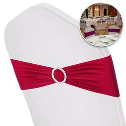 Cover Sashes Band Chair Cover W/ Buckle Decoration