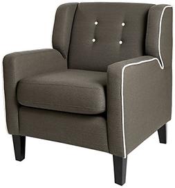Homelegance 1218 Upholstered Arm Chair,  Gray, Fabric