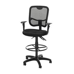 With Arms And Drafting Kit, Mid Back, In Black