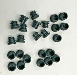 Feet Tube Insert Black 25 Pcs
