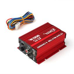 2-CH 500W Car Motorcycle 12V Mini Hi-Fi Stereo Audio Amplifi