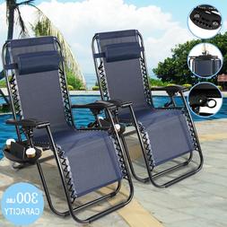 S Garden Lounge Beach Camp Recliner Portable Pillows