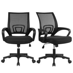 Executive Swivel Computer Desk Task Chair Black