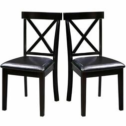 Dining Room Side Chair Kitchen Backrest Black