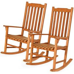 Patio Yard Garden Single Rocker Outdoor Natural