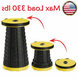 Telescopic Folding Stool Collapsible For Camping Fishing New