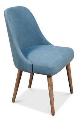Hand Crafted Hardwood Legs Suede Round Back