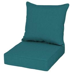 Home Decorators 24x24 Sunbrella Chair Cushions-Peacock  AH28
