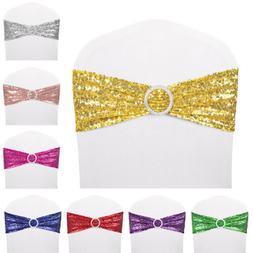 Sashes Bow Band Cover Wedding Party Banquet W/ Buckle