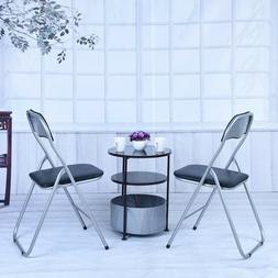S Fabric Upholstered Padded Seat Metal Frame Home Office