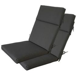 Cushion Outdoor Quick Drying High Back Seat Pad With Ties