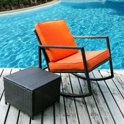 Rattan Wicker Set Patio Furniture Garden Yard Bistro
