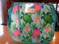 Pad Cushion Nautical Turtle Shell Blue Pink 1 Tablecloth