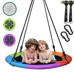 40" Flying Saucer Tree Swing for Kids Nest 700lbs Easy Insta