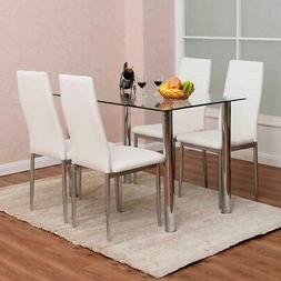 S Faux Leather Dinning Set