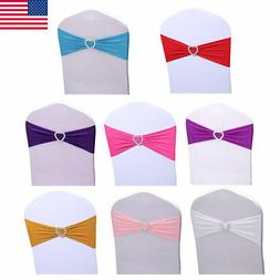 Sash Bow Spandex Stretch Wedding Party Cover Band Sashes Ban