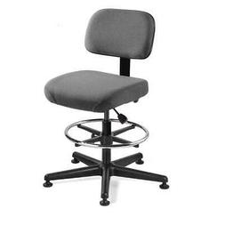 BEVCO 5500-F-GY Task Chair,Fabric,Gray,23 to 33" Seat Ht