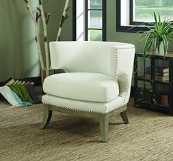 Coaster Home Furnishings 902559 Accent Chair, NULL, White