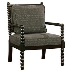 - Hand Written Scrolling - Soft Linen Upholstery - Umber Bro