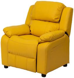Flash Furniture Deluxe Padded Contemporary Yellow Vinyl Kids