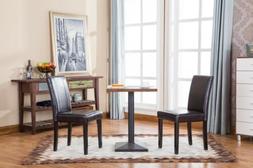Roundhill Furniture Urban Style Solid Wood Leatherette Padde