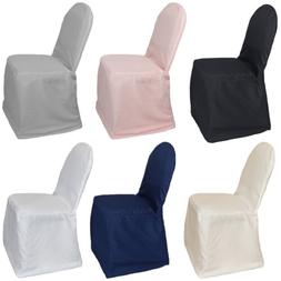 Covers - Polyester Banquet Chair Covers Black, Fitted Seat C