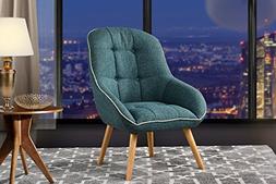 For Living Room, Upholstered Linen Chairs With Tufted Button
