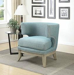 Coaster Home Furnishings Accent Chair, Null, Blue 902558 NEW