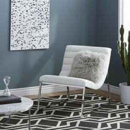 S&nbsp;for&nbsp;living&nbsp;room White Leather Fancy Modern Armless Comf