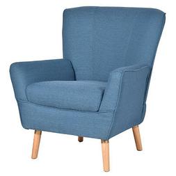 Upholstered Sofa Wooden Legs Home Living Room Furniture