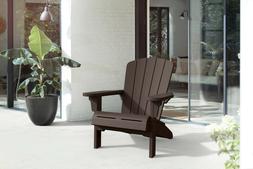 Adirondack Chair, Resin Outdoor Furniture, Brown