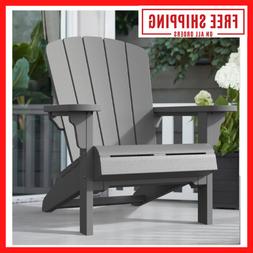 Keter Adirondack Chair, Resin Outdoor Furniture, Gray