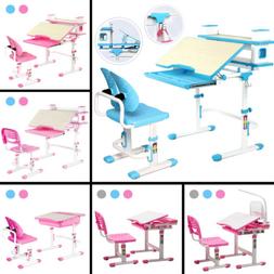 Set Kids Study Table Set Desk Lamp 3 Colors