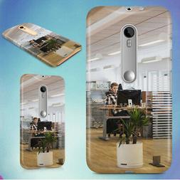 Computer Desk Hard Back Case For Motorola Phones