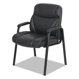 Alera ALEVN4319 Black Leather Guest Chair