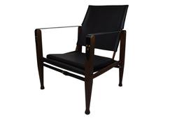 Aniline leather upholstery for the Kaare Klint safari chair,