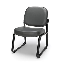 Anti-microbial/anti-bacterial Vinyl Guest Chair Charcoal