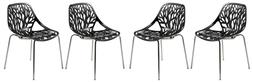 With Chromed Legs Set Of 4