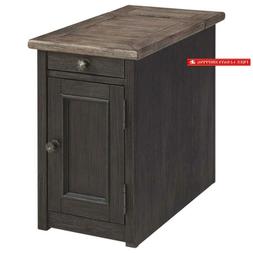 Side End Table With Usb Por