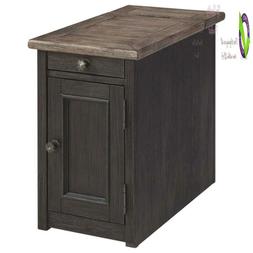 Side End Table With Usb Por