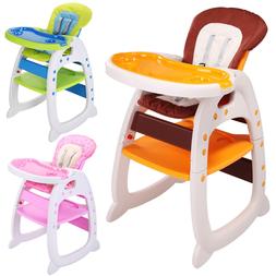 3 In 1 Convertible Play Table Seat Booster Toddler Feeding T