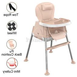 S Adjustable Feeding Dining Booster Table Seat Highchair For