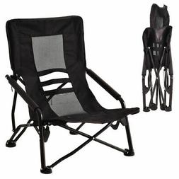 Camping Furniture Portable Mesh Seat Black