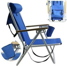 With Adjustable Padded Headrest & Cup Holder Outdoor