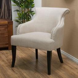 Baldwin Light Beige Fabric Accent Chair