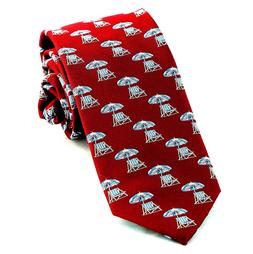 Mens Woven Silk Neck Tie Dress Red Necktie Suit Fashion Gift