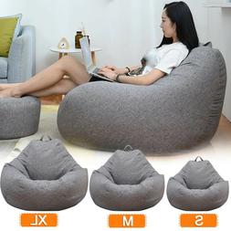 Sofa Coverlazy Lounger High Back Bean Bag-color Grey