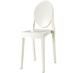 Beautiful Durable Solid Back Plastic Frame Casper White Dini