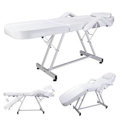 Massage Table Folding Therapy Spa Bed Facial Tattoo White